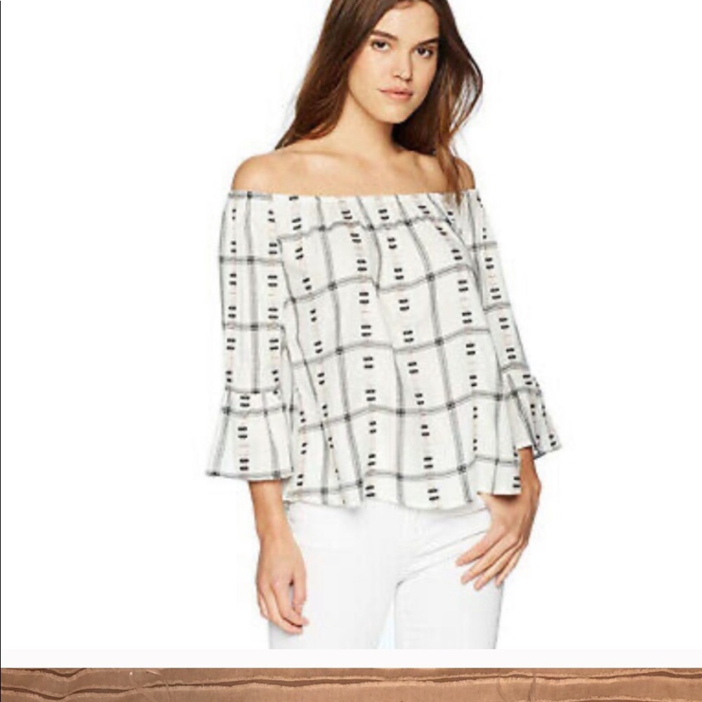 BB Dakota off the shoulder boho style top.